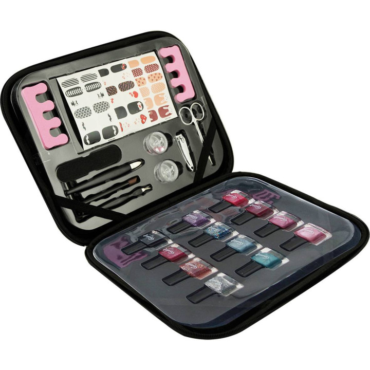 Coffret beauté pour femme - Pochette de manucure Love avec 16 vernis