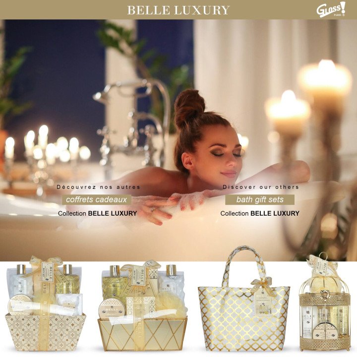 Coffret de bain au parfum délicat vanille tilleul - 7pcs