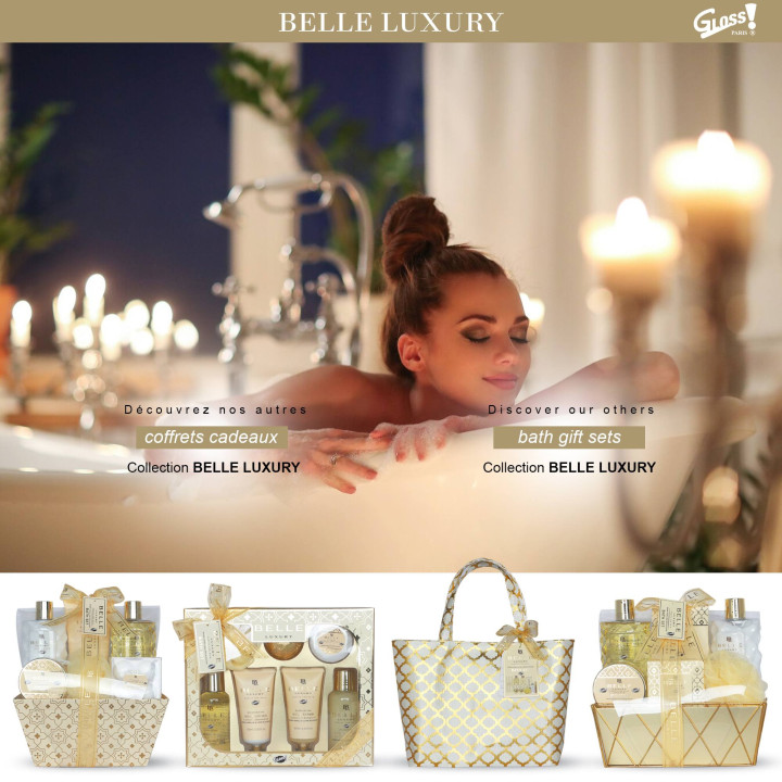 Coffret de bain cage au parfum délicat vanille tilleul - 6pcs