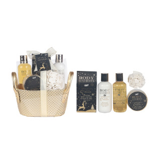 Panier gourmand de soins corporels - Vanille & Tilleul - Idée cadeau