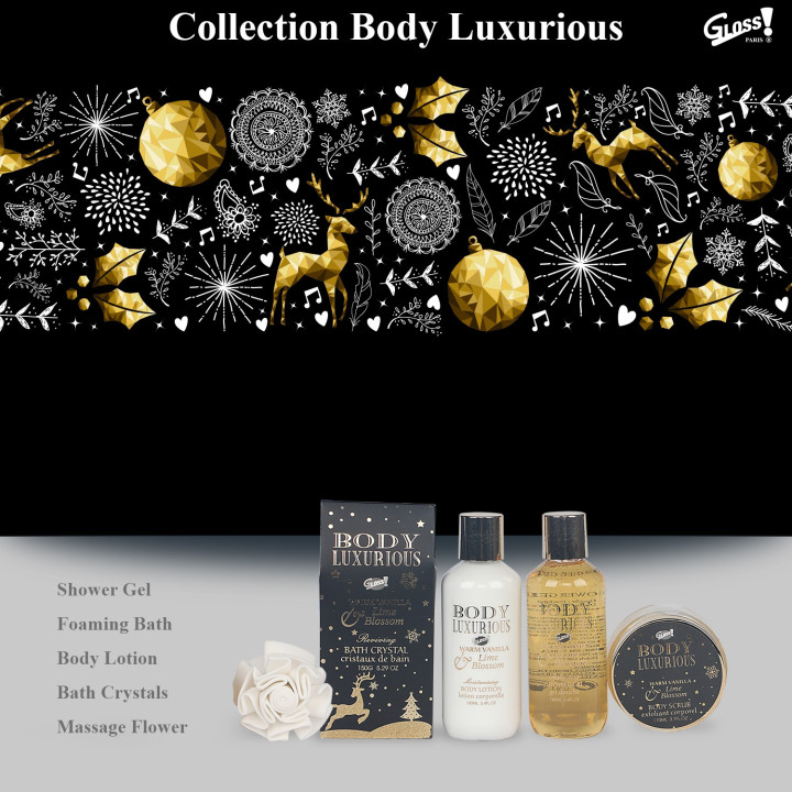 Panier gourmand de soins corporels - Vanille & Tilleul - Idée cadeau