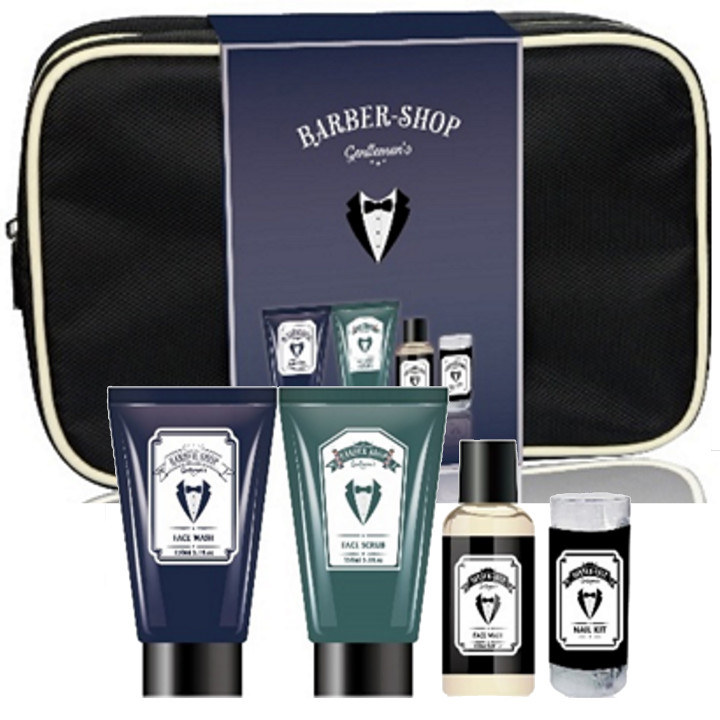 Barber-Shop Gentlemen's Blue - Trousse de Rasage & Manucure - 4pcs