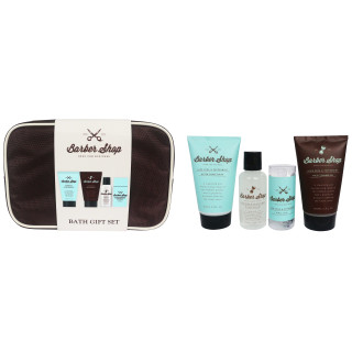 Kit rasage/manucure homme - Trousse marron Aloe vera / Menthe poivrée