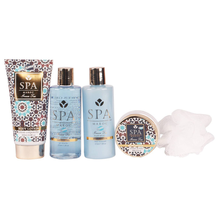 Coffret bien-être de bain format Cage d'oiseaux - SPA Maroc - Thé vert