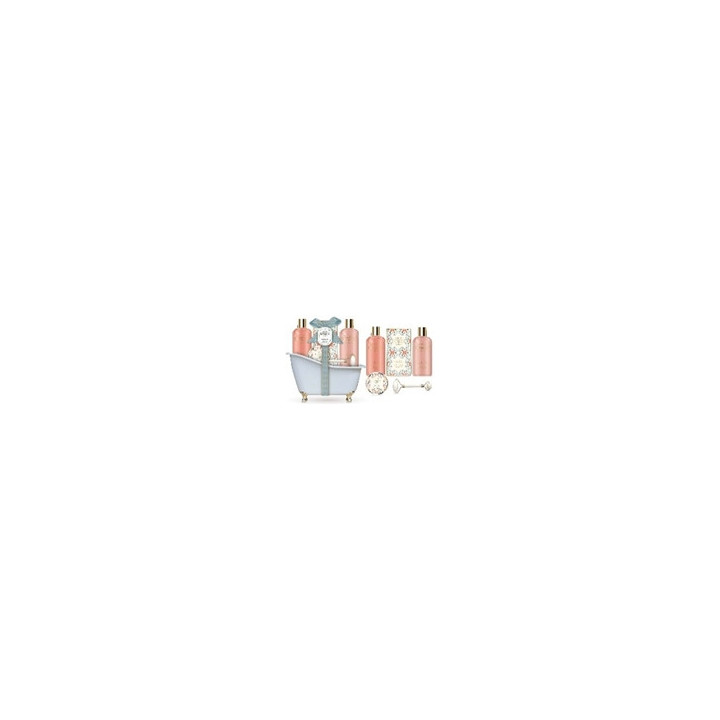 Coffret Cadeau Bain Luxe Rose Relaxant – Coffret Bien-Être 5pcs