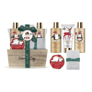 Warm & Cosy - Coffret Bain Bois - 5pcs