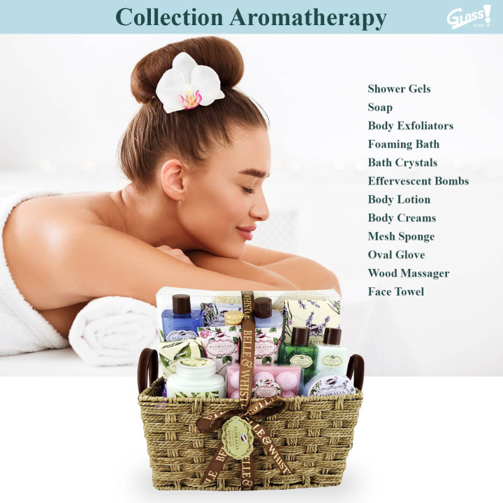 Coffret de bain au parfum Lavande, Thé Vert et Rose