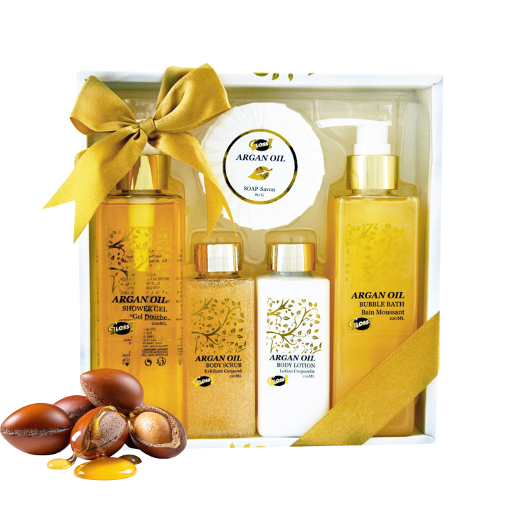 Coffret beauté de bain - Luxury - Huile Argan - Idée cadeau