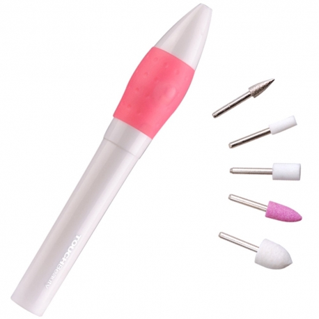 Coffret pédicure manucure crayon électrique, embouts - 6pcs