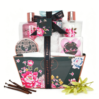 Coffret de bain au parfum délicat de pivoine - 9pcs