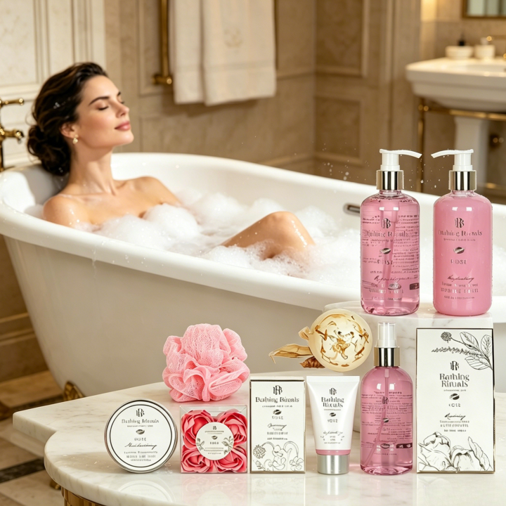 GLOSS ! Coffret Cadeau Bain Premium Pink 11 Pièces