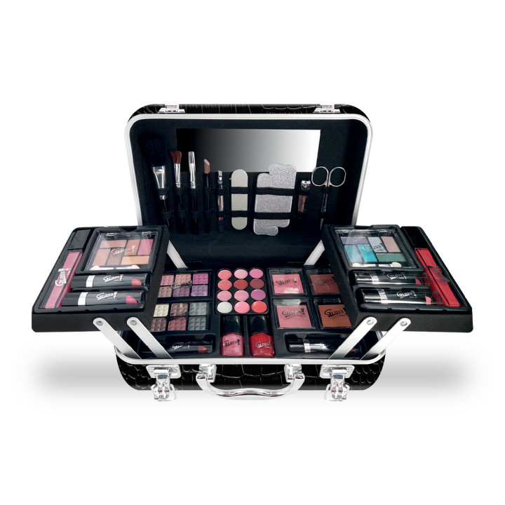 Mallette de maquillage XXXL - Design Croco - Idée cadeau