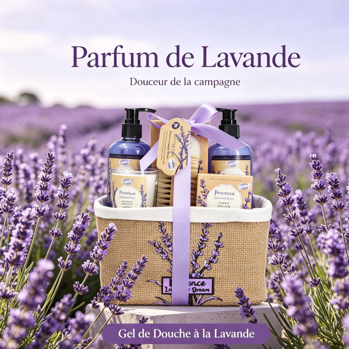 Coffret de Bain, Parfum Lavande, Collection Provence