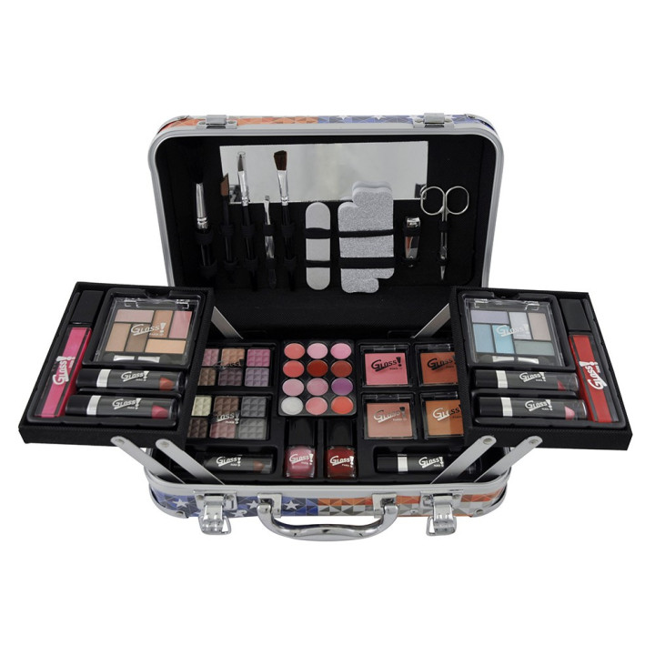 Mallette de maquillage XXXL - Design USA Fashion Victim