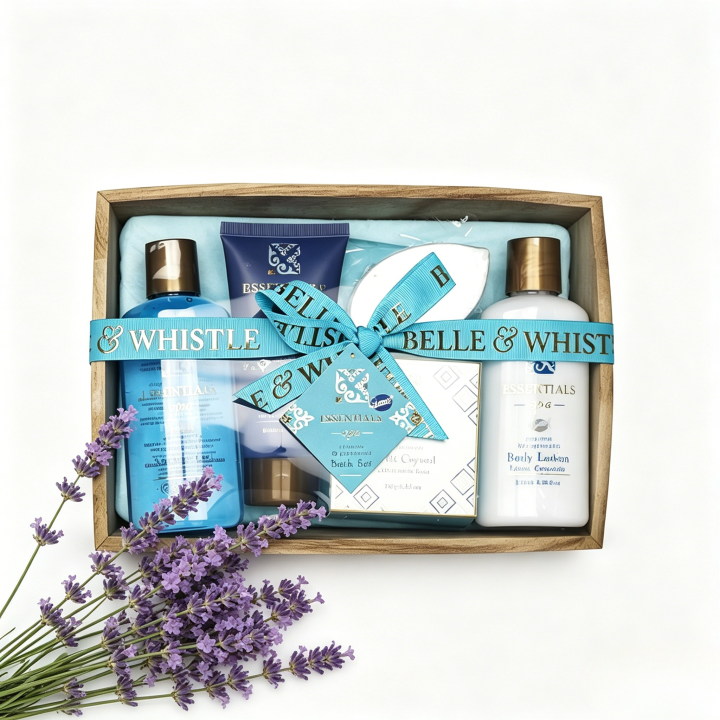 Essentials Spa - Plateau de Bain en Bois - 5pcs