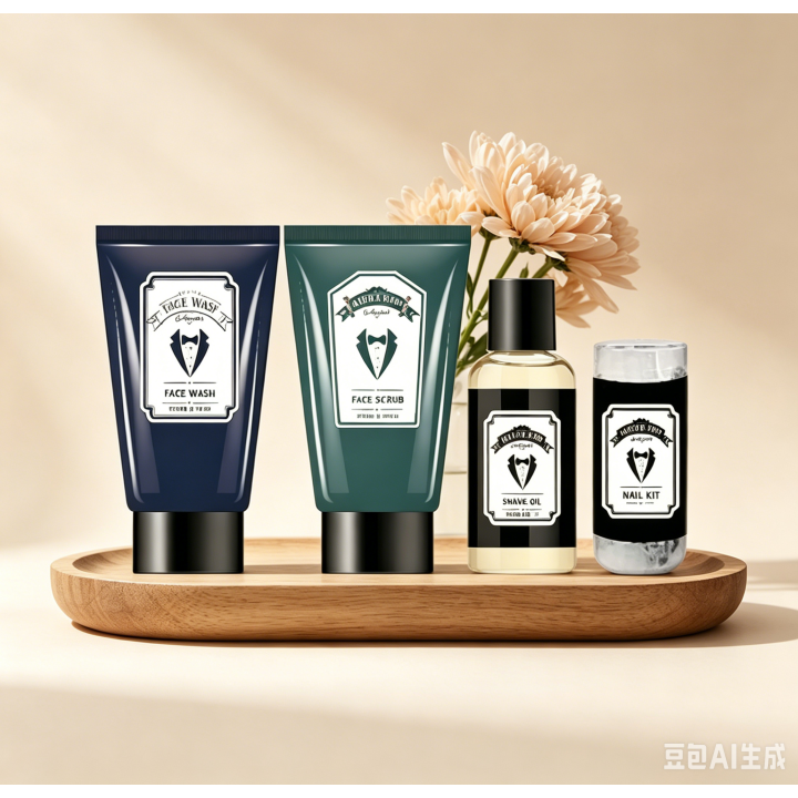 Barber-Shop Gentlemen's Blue - Trousse de Rasage & Manucure - 4pcs