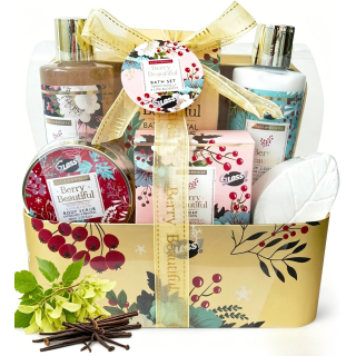 Coffret Cadeau de Bain parfum Vanille & Tilleul - 6pcs