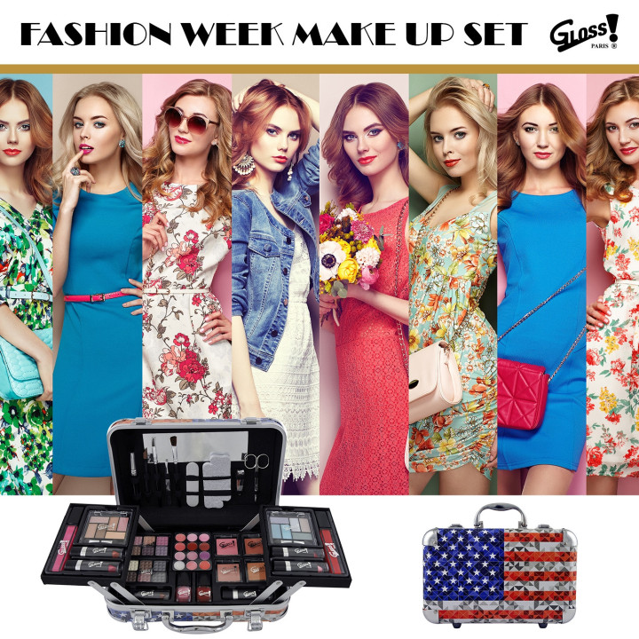 Mallette de maquillage XXXL - Design USA Fashion Victim
