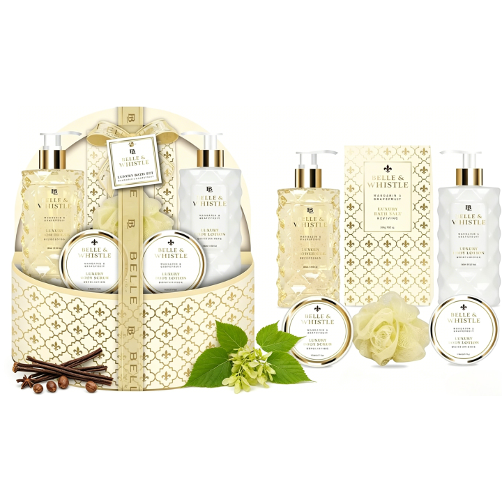 GLOSS ! Coffret Bain Premium Belle Luxury In Gold, Coffret Beauté Femme