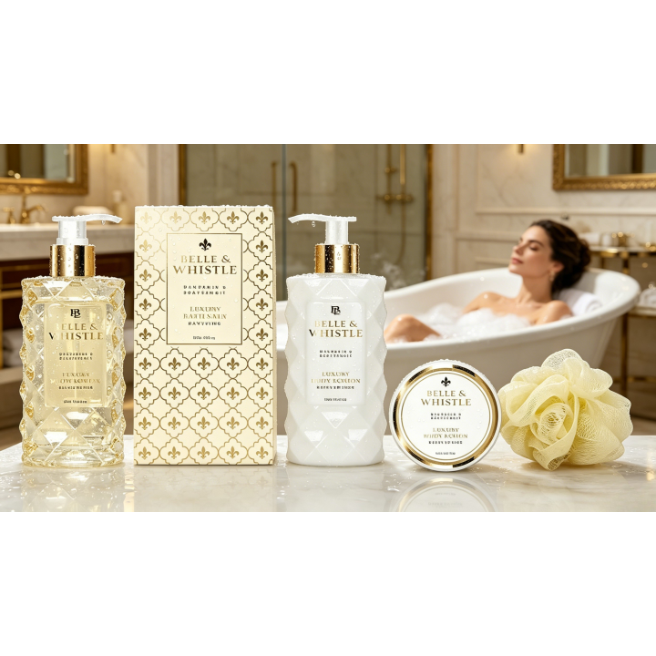 GLOSS ! Coffret Bain Premium Belle Luxury In Gold, Coffret Beauté Femme