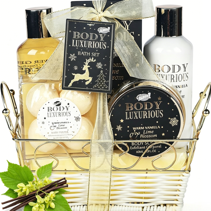 Corbeille De Bain Métallique, Body Luxurious Gold