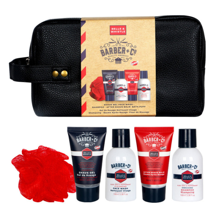 Coffret Homme Soin & Rasage – 5 Produits avec Fleur de Massage