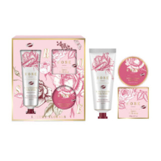 Luxury Florals pink - Trio de Bain