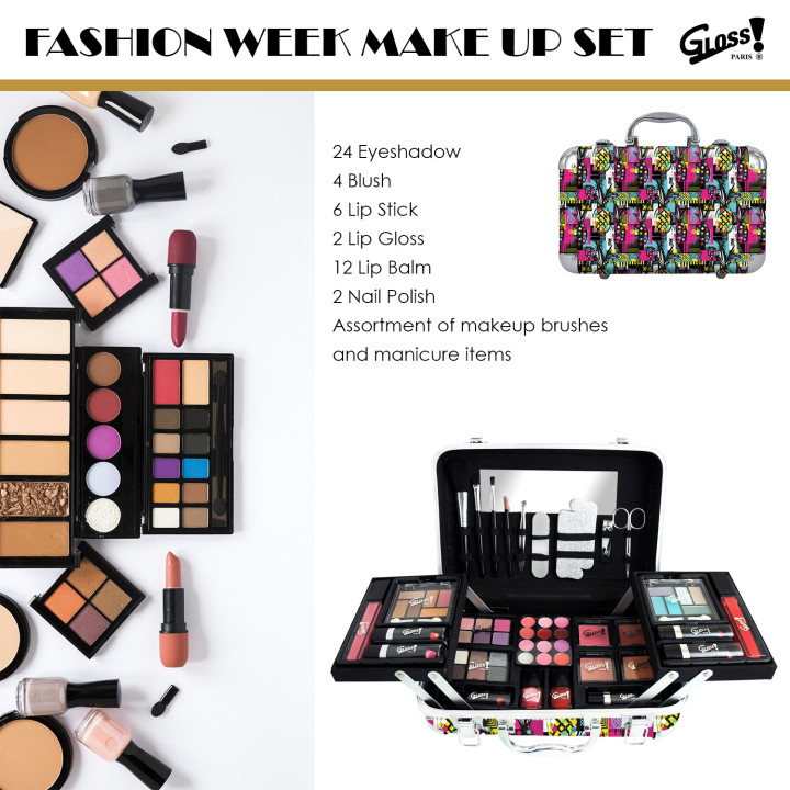 Mallette de maquillage XXXL - Pineapple Abstract Party