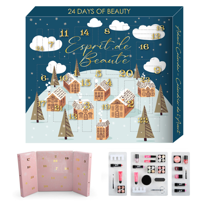 Calendrier de l’Avent Beauté GLOSS – Coffret Maquillage 24 Surprises Make-up