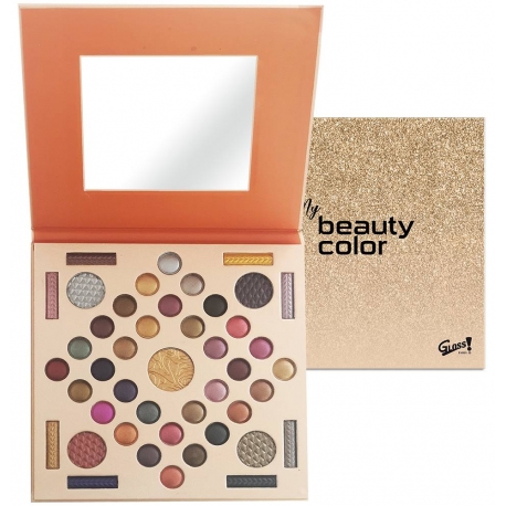 Palette de maquillage avec miroir - Collection Beauty Color