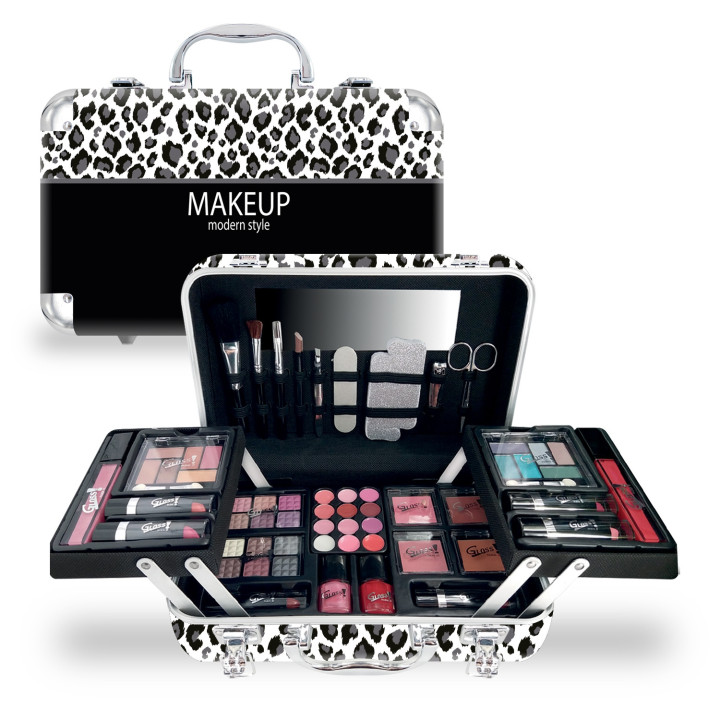 Gloss - Mallette de maquillage XXXL - Design Zèbre - Idée cadeau Beauté