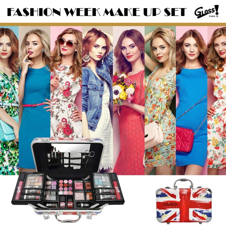 Mallette de maquillage XXXL - Design UK Flag Paint