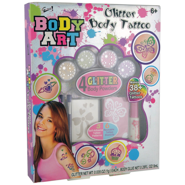 Coffret maquillage corps pour enfant rose - 18pcs