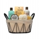 Corbeille de soins corporel a l'Aloe vera, menthe, vanille & tilleul