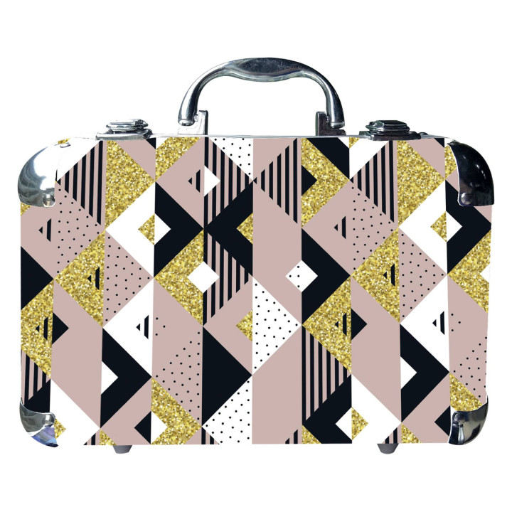 Mallette de maquillage XXXL avec accessoires de manucure - Modern Glam