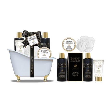 Coffret de bain au parfum vanille tilleul - 6pcs