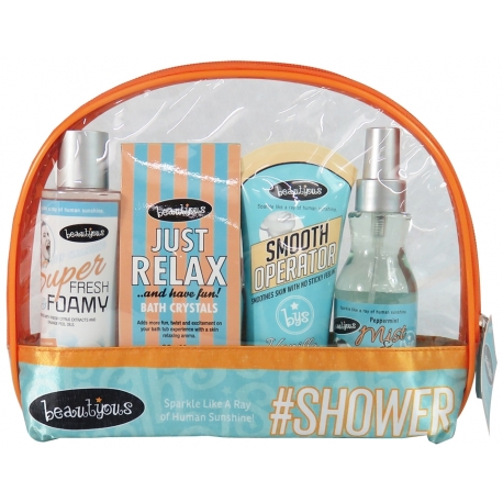 Trousse de bain avec brume corporelle - Karité, Vanille & Menthe