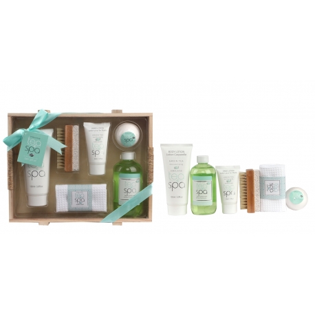 Tea Spa - Plateau de Bain en Bois - 6pcs