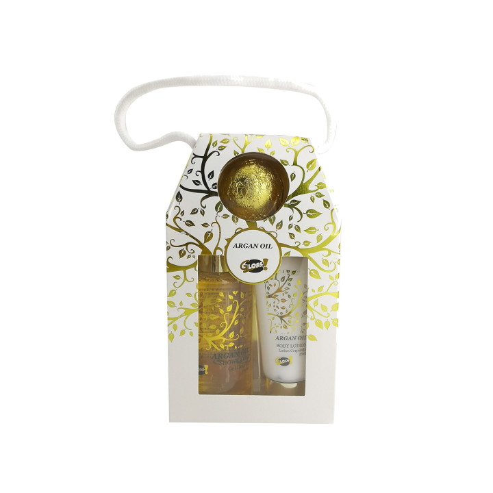 Set de bain avec boule effervescente - Huile d'argan