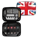 Pochette de manucure UK Flag avec 10 vernis - Idée cadeau beauté