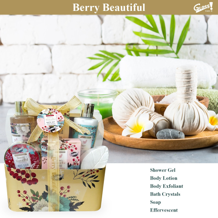 Coffret Cadeau de Bain parfum Vanille & Tilleul - 6pcs