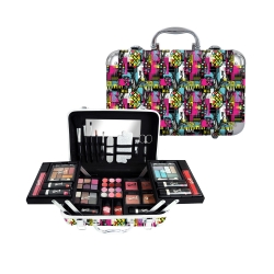 Mallette de maquillage XXXL incluant 4 vernis - Pineapple Abstract Party