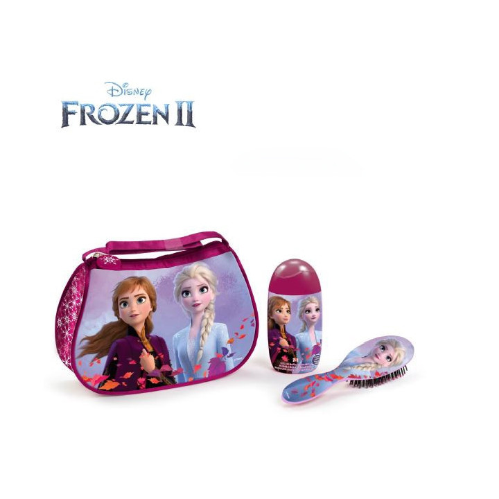 La Reine des Neiges - Coffret de Bain Gel Douche et Brosse à Cheveaux - 3pcs