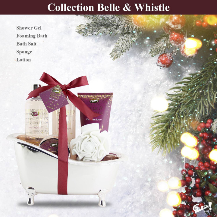 Coffret de bain - Baignoire de bain rose cuivrée - Mûre