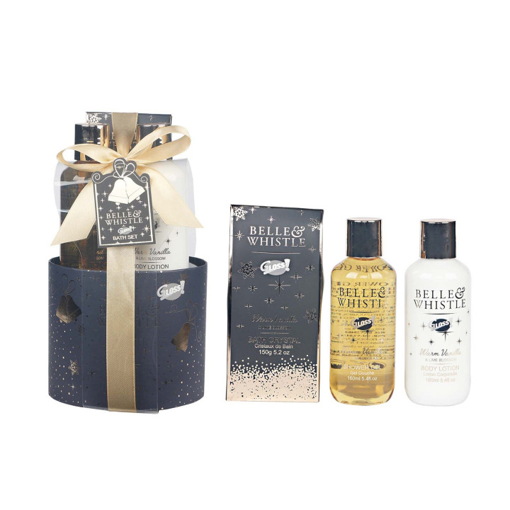Coffret de bain bien-être à la vanille et tilleul - Idée cadeau femme