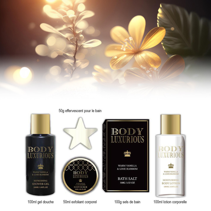 Body Luxurious Black - Coffret de Bain Star - 6pcs