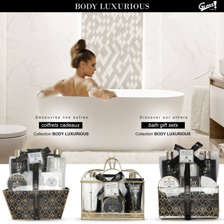 Coffret de bain au parfum vanille tilleul - 6pcs