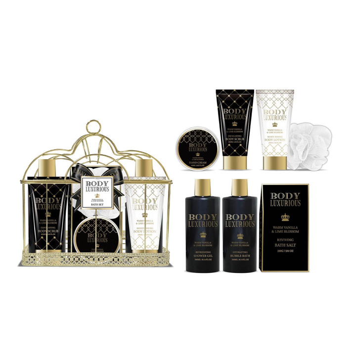 Coffret beauté de bain au parfum Vanille Tilleul - 7pcs