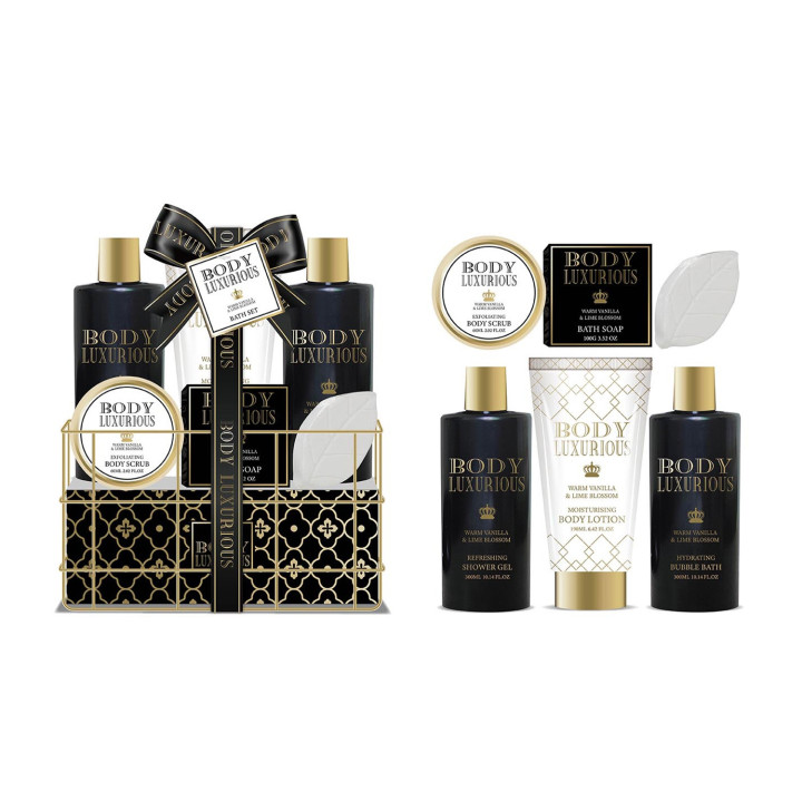 Coffret de bain au parfum délicat vanille tilleul - 6pcs