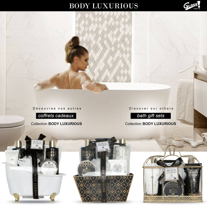 Coffret de bain au parfum délicat vanille tilleul - 6pcs